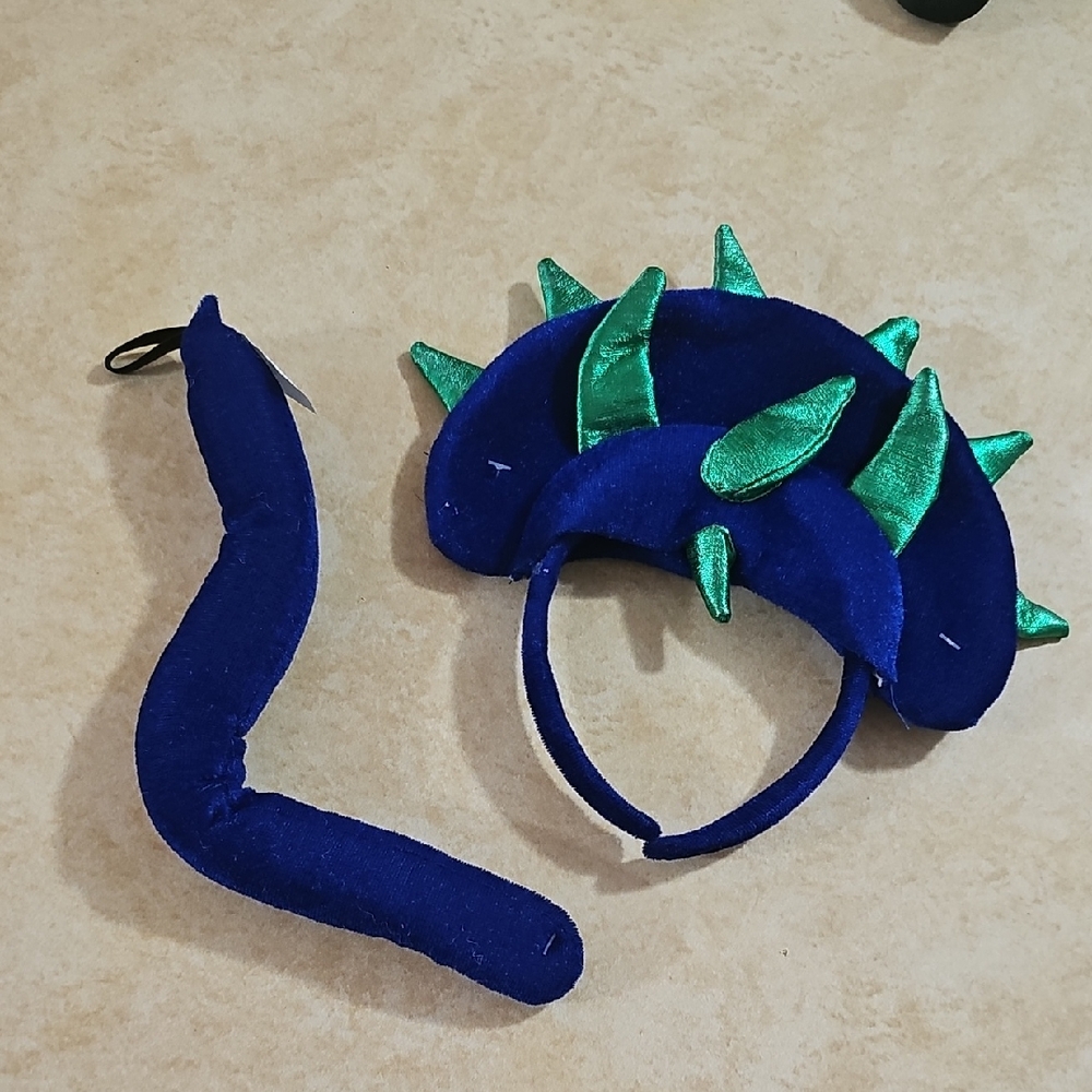 Kids Dinosaur Costume Set - Blue and Green